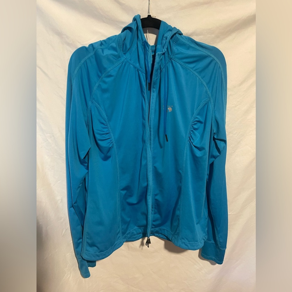Mountain Hardwear Full Zip Performance Jacket w/ Thumbholes and Hood Womens XL